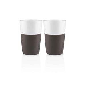 EVA SOLO - Latte Macchiato Becher 360 ml, 2 Stück, Braun/Weiss