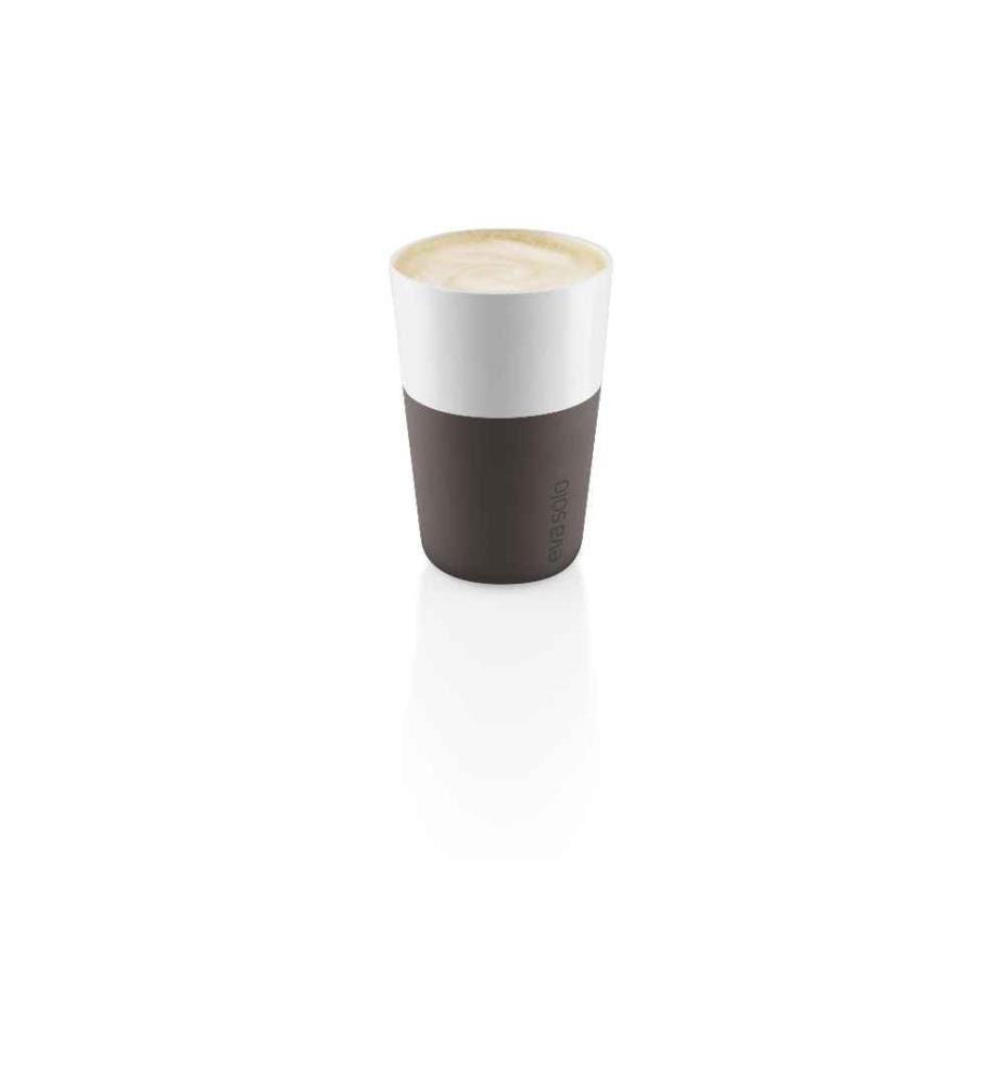 EVA SOLO - Latte Macchiato Becher 360 ml, 2 Stück, Braun/Weiss