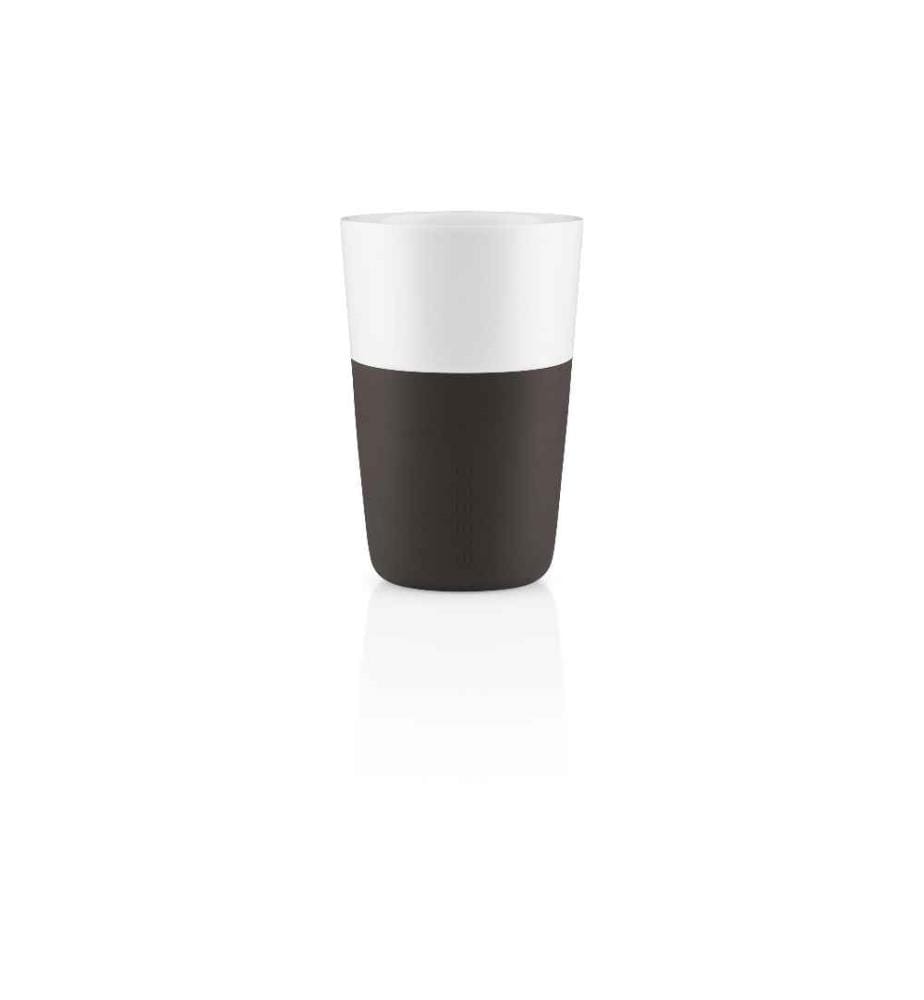 EVA SOLO - Latte Macchiato Becher 360 ml, 2 Stück, Braun/Weiss