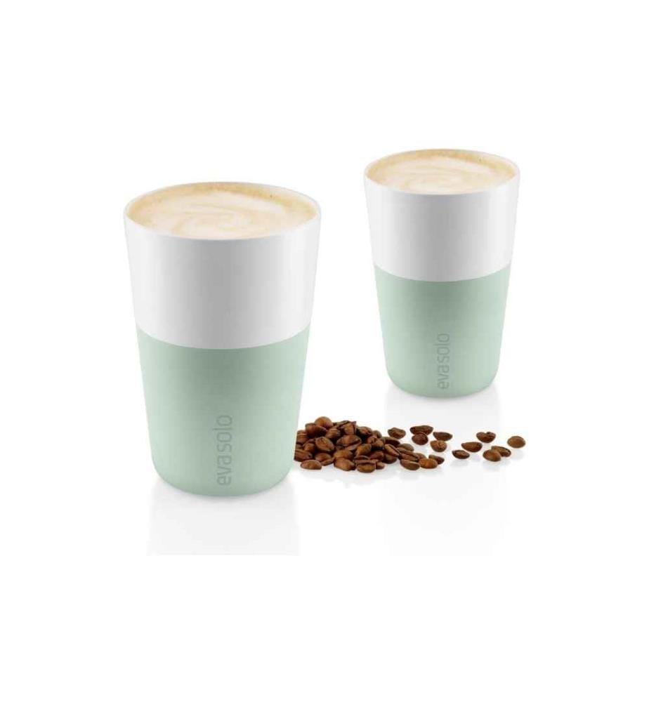 EVA SOLO - Latte Macchiato Becher 360 ml, 2 Stück, Grün/Weiss