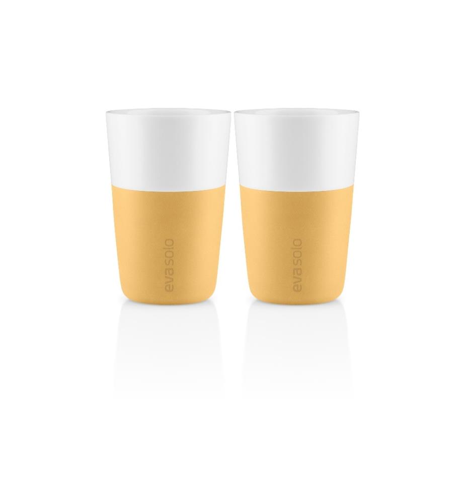 EVA SOLO - Latte Macchiato Becher 360 ml, 2 Stück, Gelb/Weiss