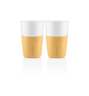 EVA SOLO - Latte Macchiato Becher 360 ml, 2 Stück, Gelb/Weiss