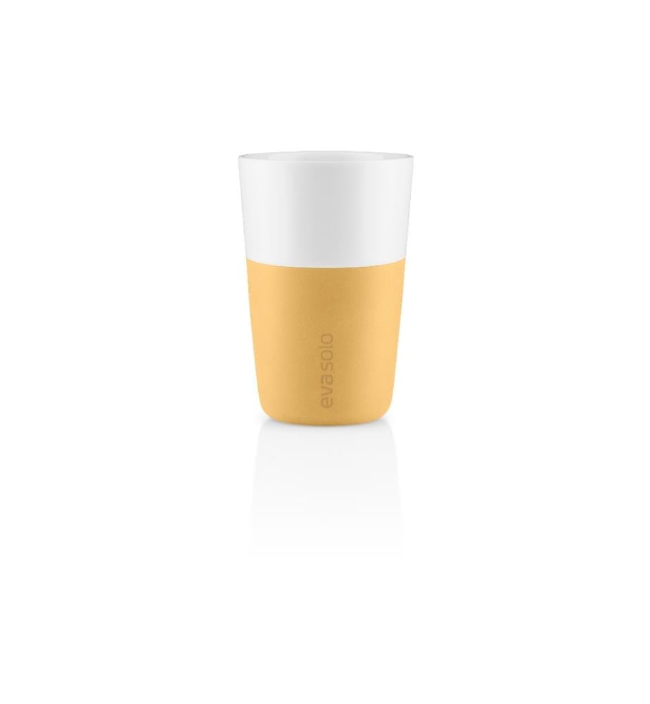 EVA SOLO - Latte Macchiato Becher 360 ml, 2 Stück, Gelb/Weiss