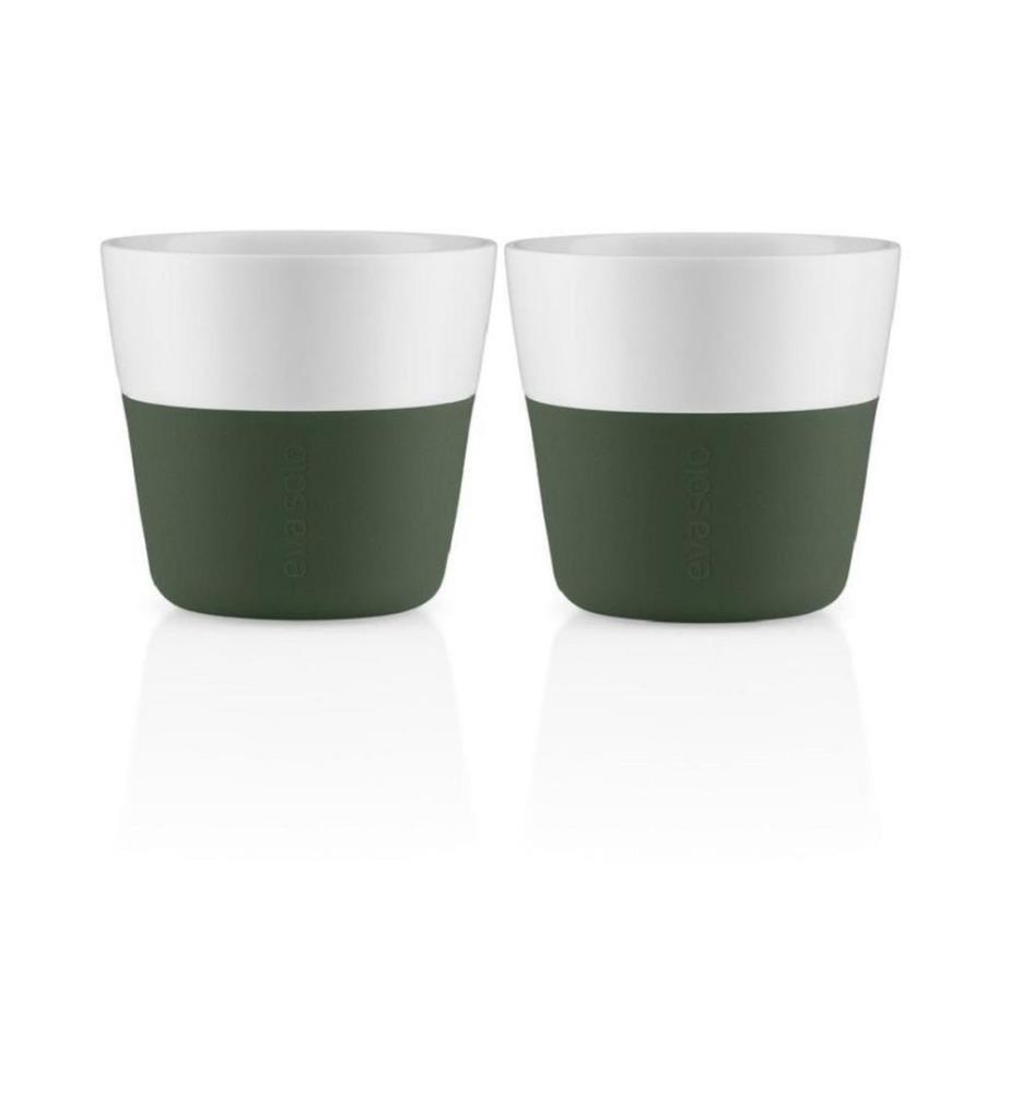 EVA SOLO - Kaffeebecher 230 ml, 2 Stück, Smaragdgrün/Weiss