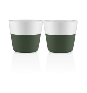 EVA SOLO - Kaffeebecher 230 ml, 2 Stück, Smaragdgrün/Weiss