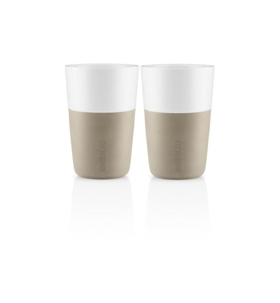 EVA SOLO - Latte Macchiato Becher 360 ml, 2 Stück, Beige/Weiss
