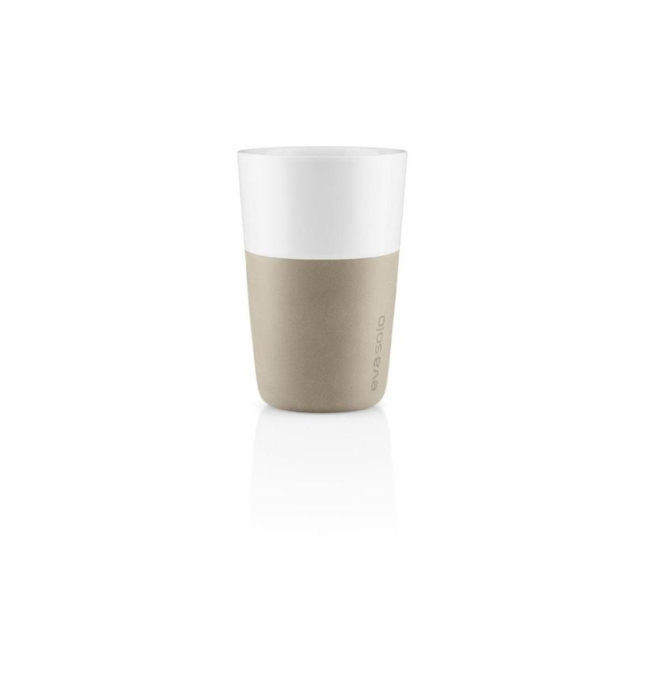 EVA SOLO - Latte Macchiato Becher 360 ml, 2 Stück, Beige/Weiss