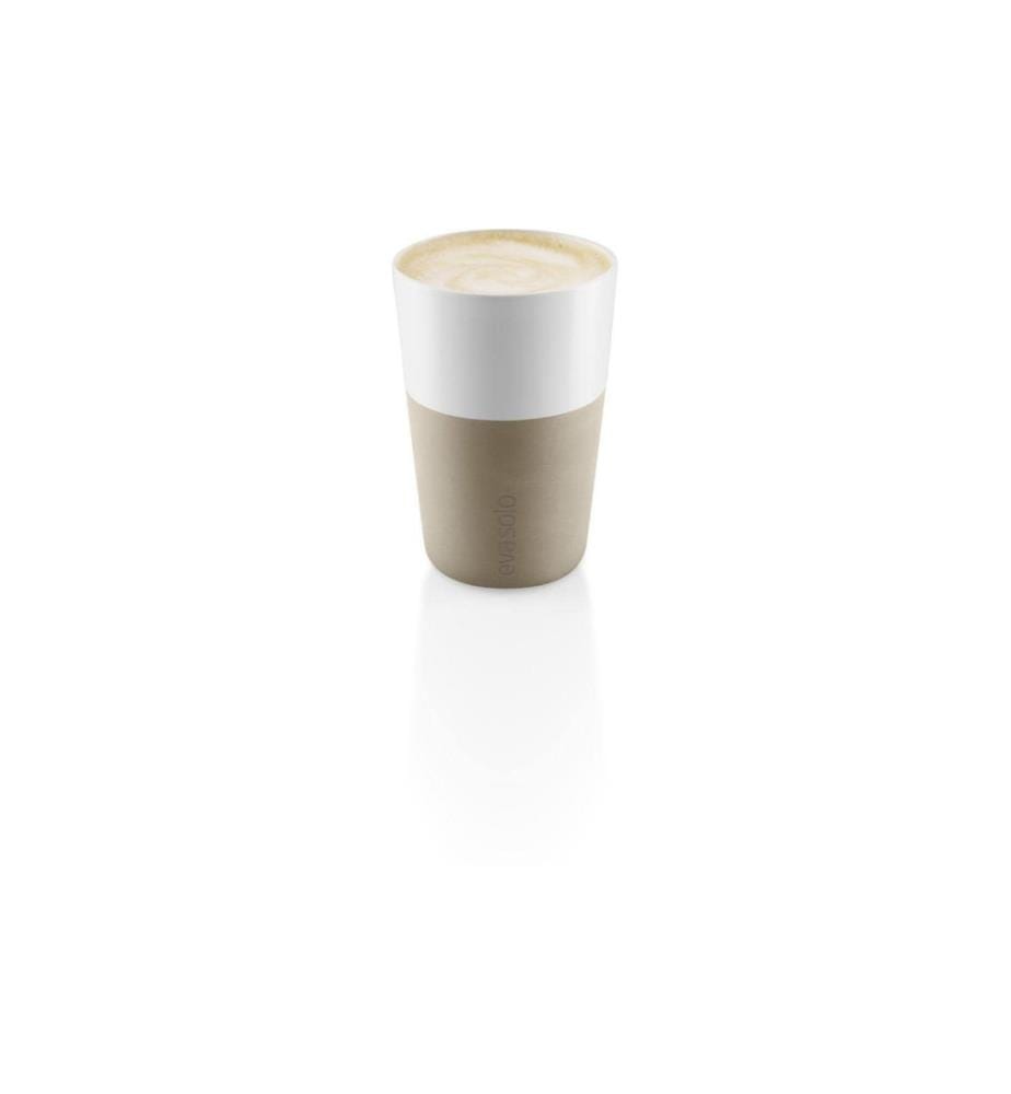 EVA SOLO - Latte Macchiato Becher 360 ml, 2 Stück, Beige/Weiss