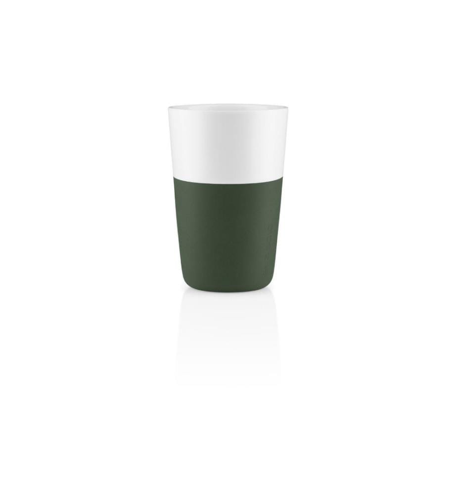 EVA SOLO - Latte Macchiato Becher 360 ml, 2 Stück, Smaragdgrün/Weiss
