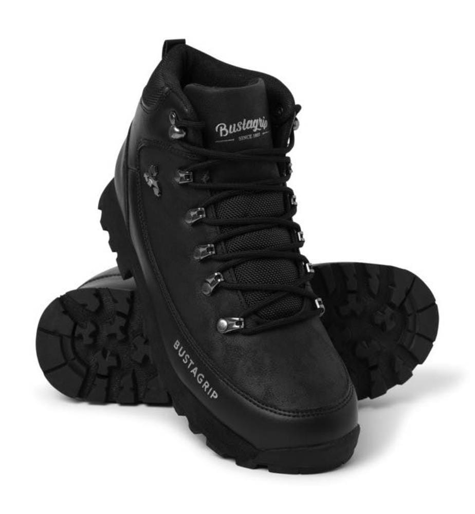 Lederstiefeletten - Schwarz