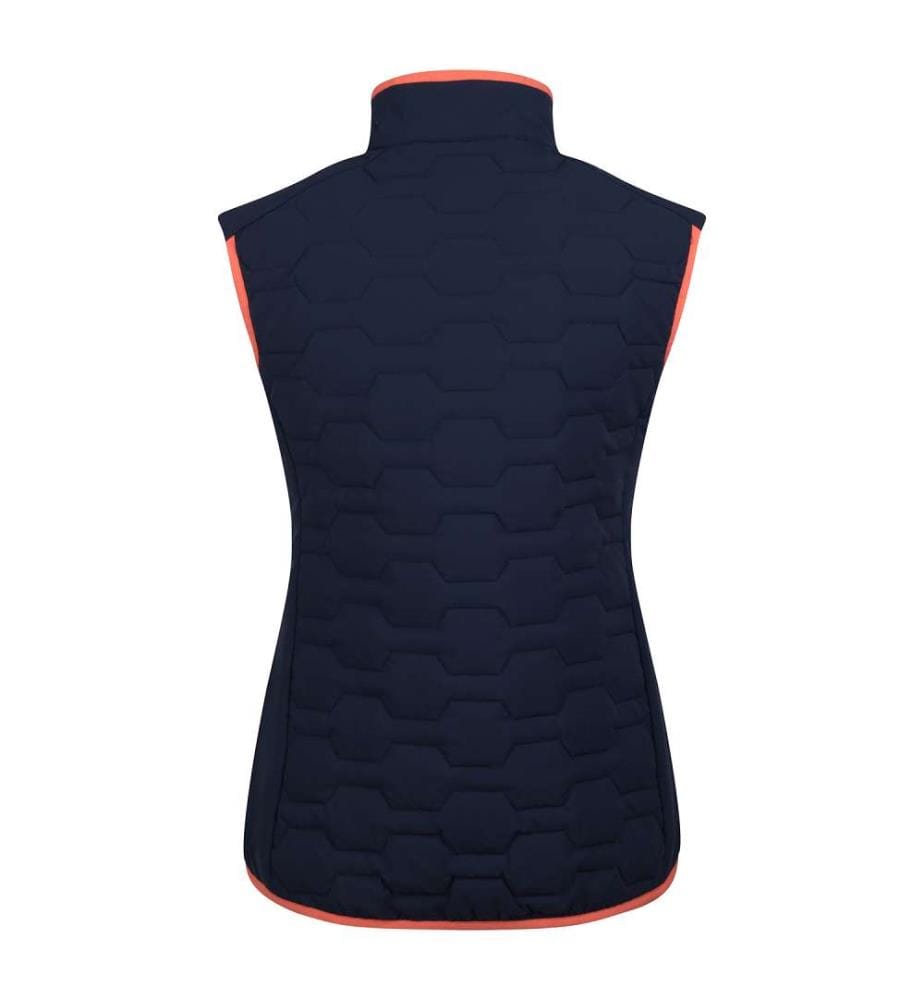 Gilet en Polyfibre Résistant À L'Eau - Marine et Saumon