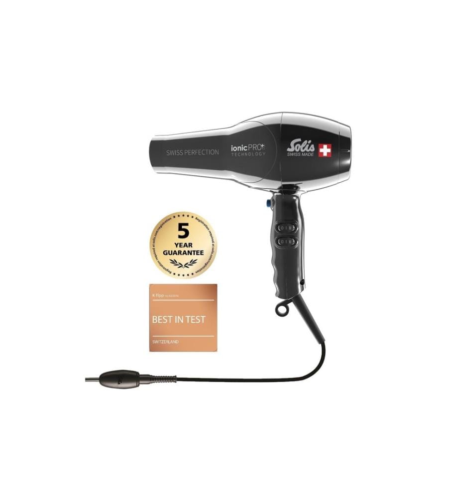 SOLIS - Profihaartrockner Swiss Perfection 360° ionicPRO Schwarz