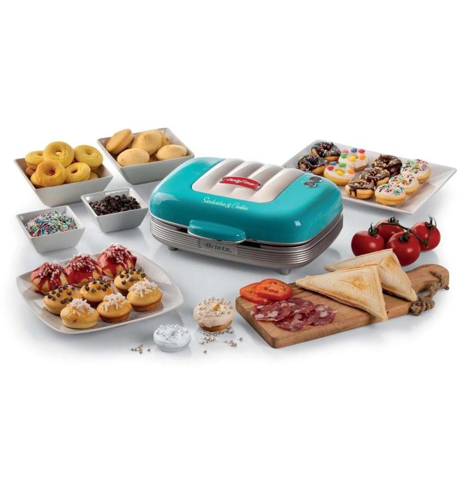 ARIETE - Gril multifonction Party Time ARI-1972-BL 700 W, Bleu