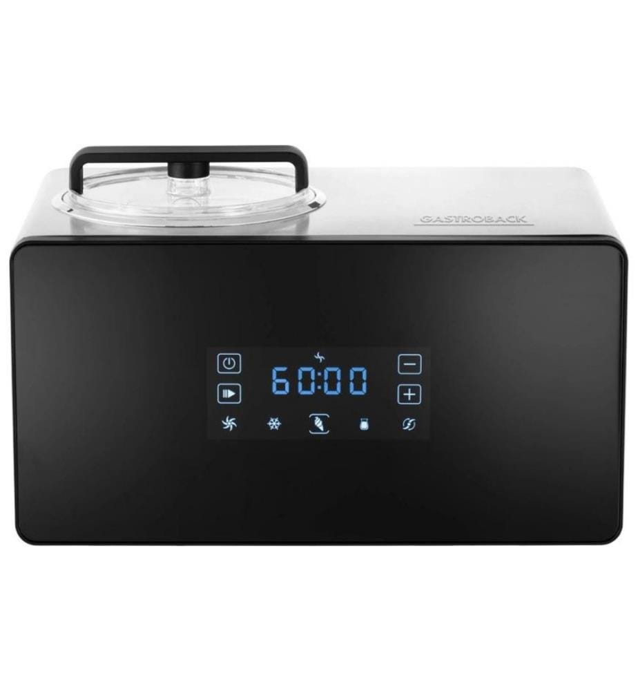 GASTROBACK - Glacemaschine Advanced Control 1.5 l, Schwarz/Silber