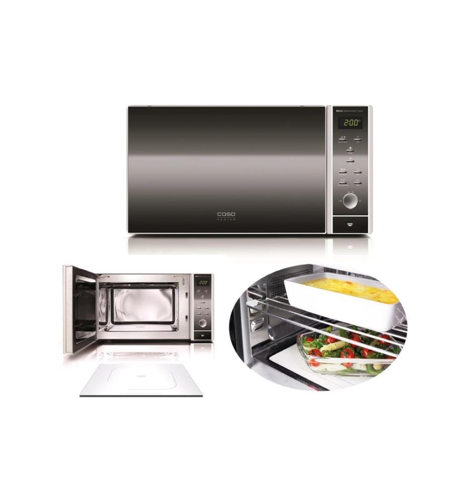 Caso - Mikrowelle MG25 Ceramic Menu Schwarz