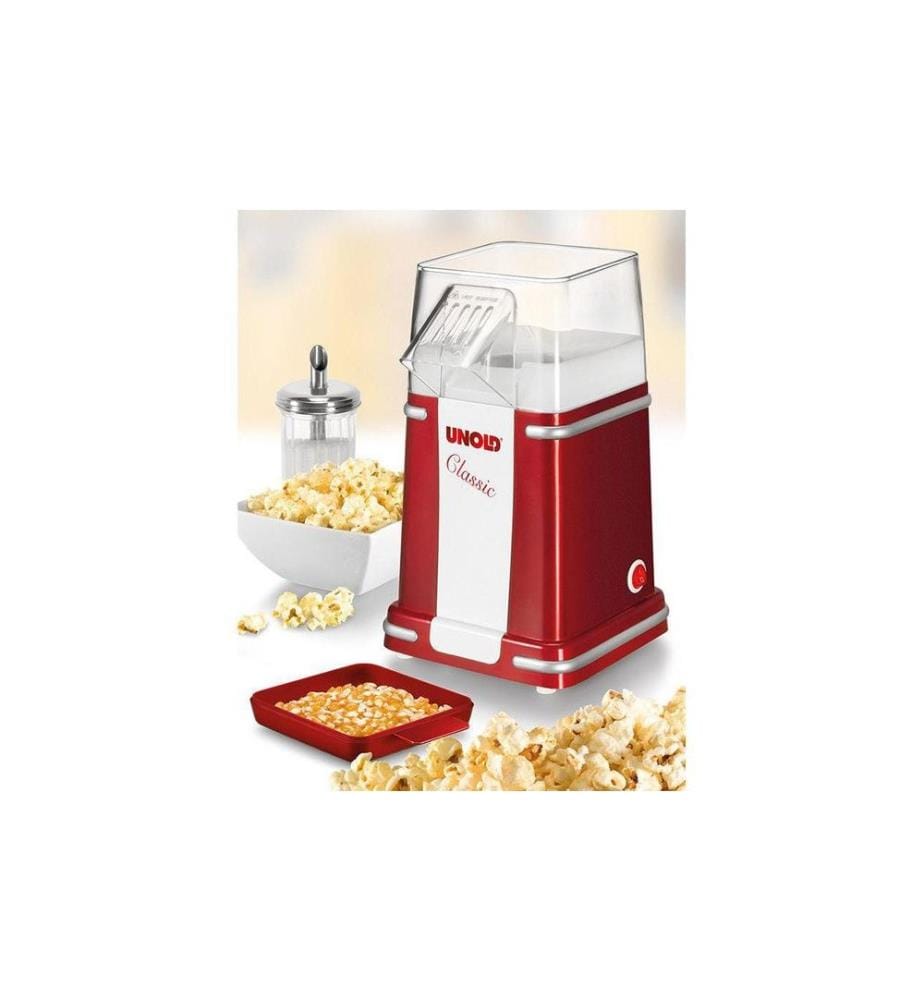 UNOLD - Popcorn Maschine Classic Rot/Weiss