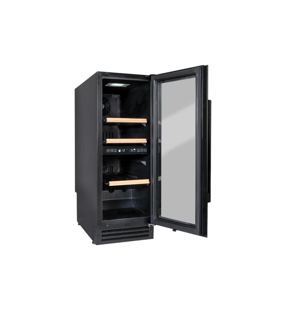 KIBERNETIK - Armoire à vin encastrable WKE 24 Noir, Changeable, Droite