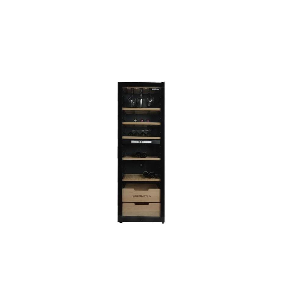 KIBERNETIK - Weinklimaschrank WKH448D Schwarz, Rechts