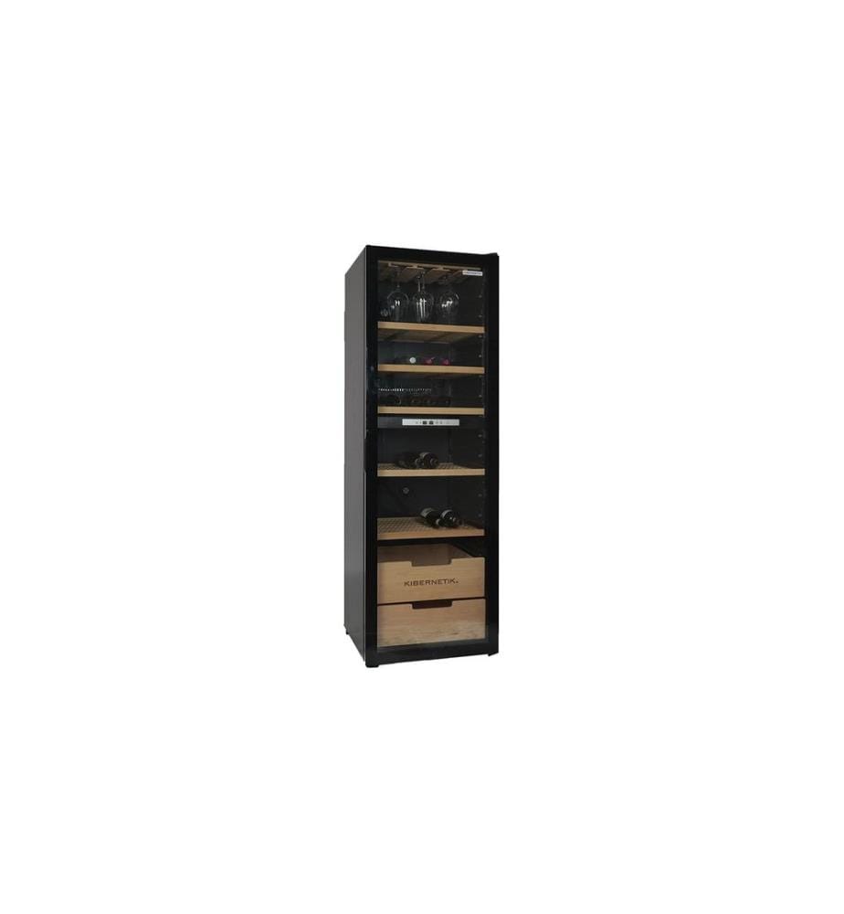 KIBERNETIK - Weinklimaschrank WKH448D Schwarz, Rechts
