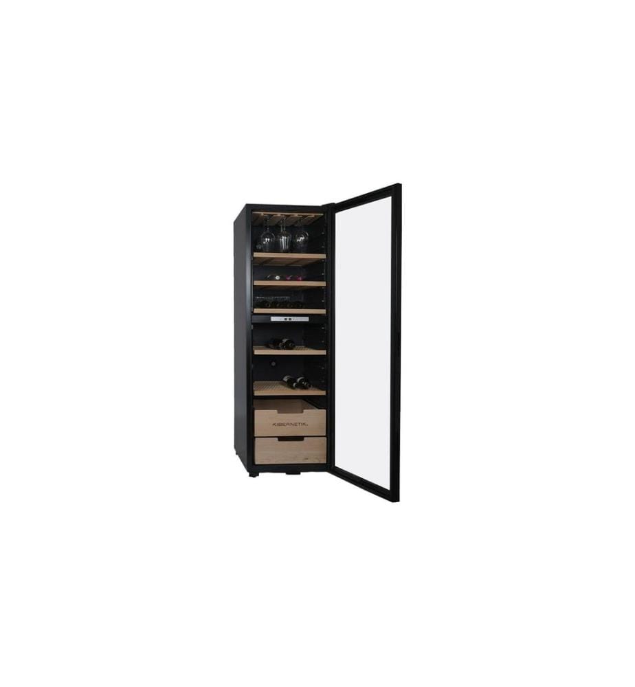 KIBERNETIK - Weinklimaschrank WKH448D Schwarz, Rechts