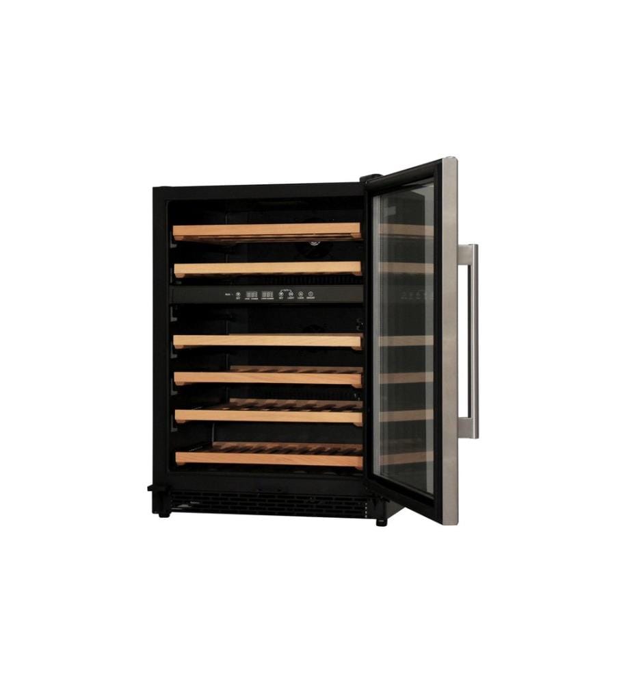 KIBERNETIK - Armoire de mise en température pour le vin WKH46F01 Noir, Changeable, Droite