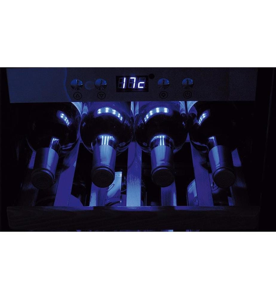 Caso - Cave à vin réfrigérée WineComfort 38 Acier inoxydable, Droite