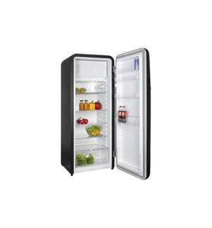 KIBERNETIK - Retro Kühlschrank KSG260 Rechts, Schwarz