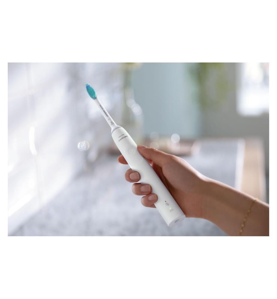 PHILIPS - Brosse à dents sonique Sonicare Series 3100 HX3673/13 Blanc