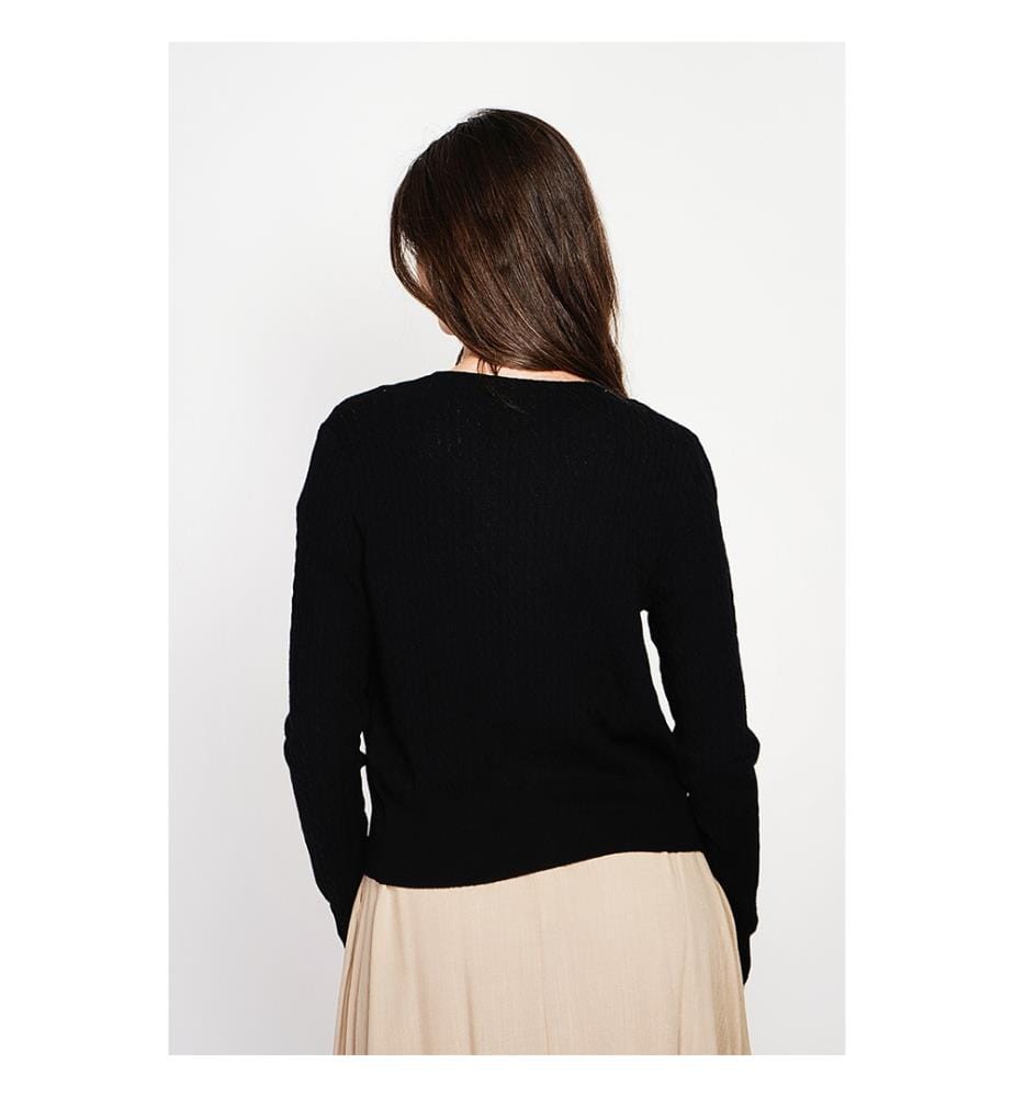 Strickjacke - Schwarz