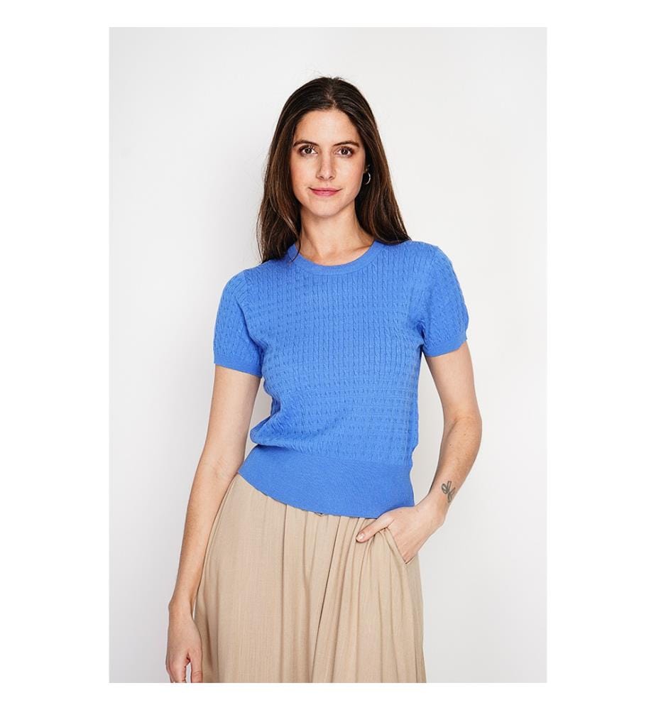 Pullover - Blau-Azurblau