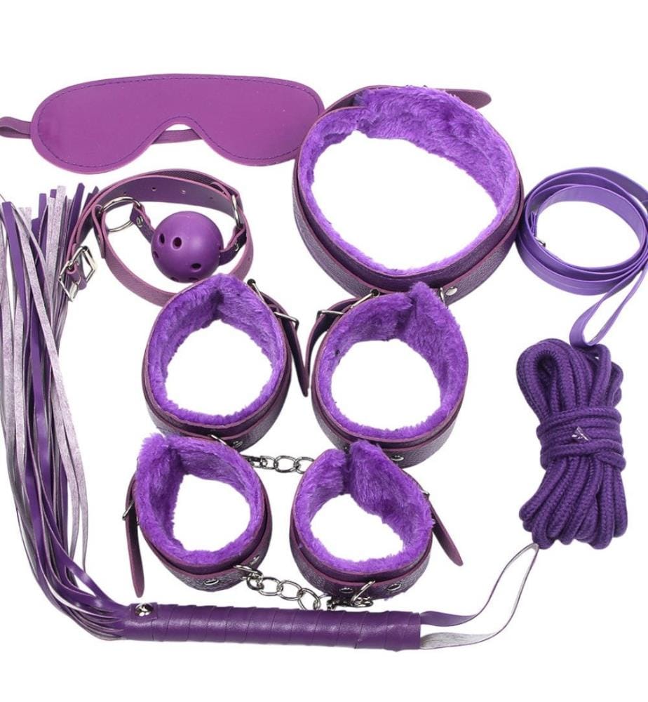 Jouet Bondage Cuir - Violet