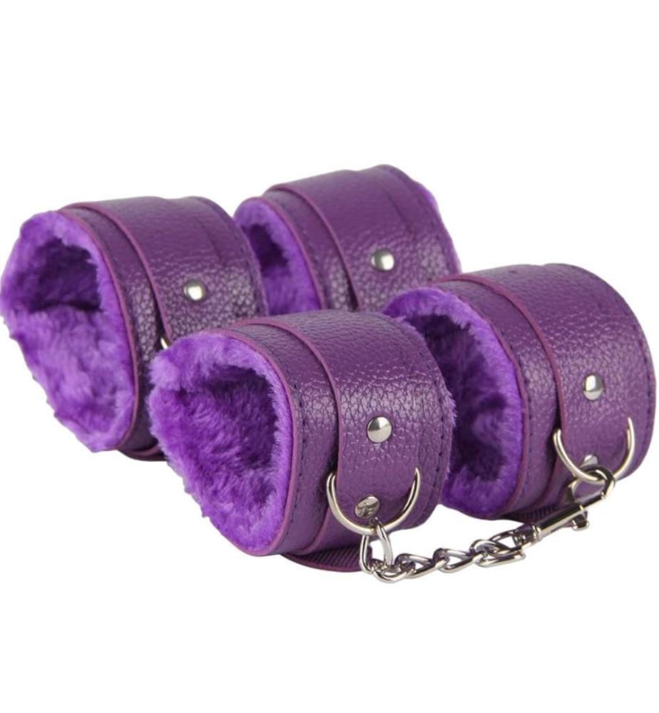 Jouet Bondage Cuir - Violet