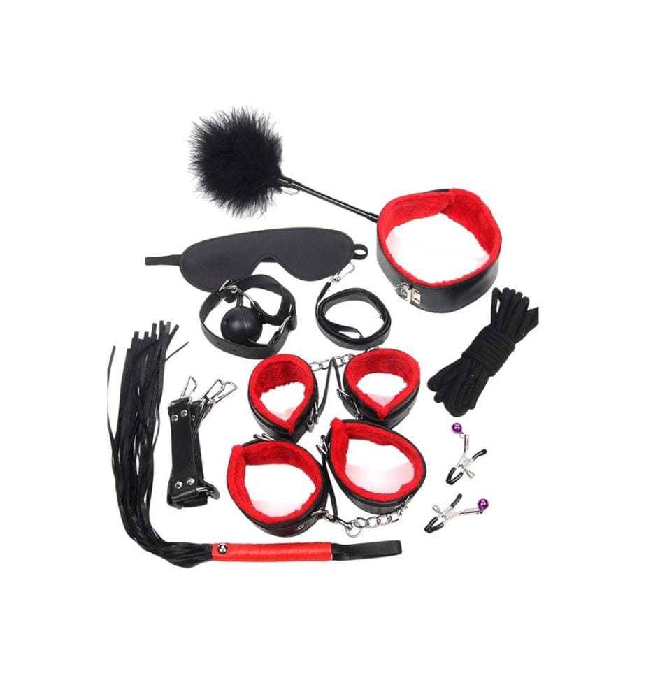 Bondage-Spielzeug Leder - Rot