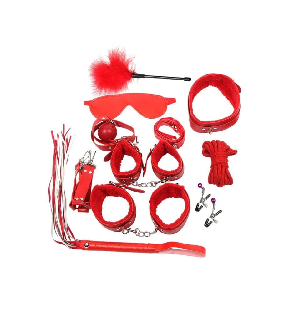 Bondage-Spielzeug Leder - Rot