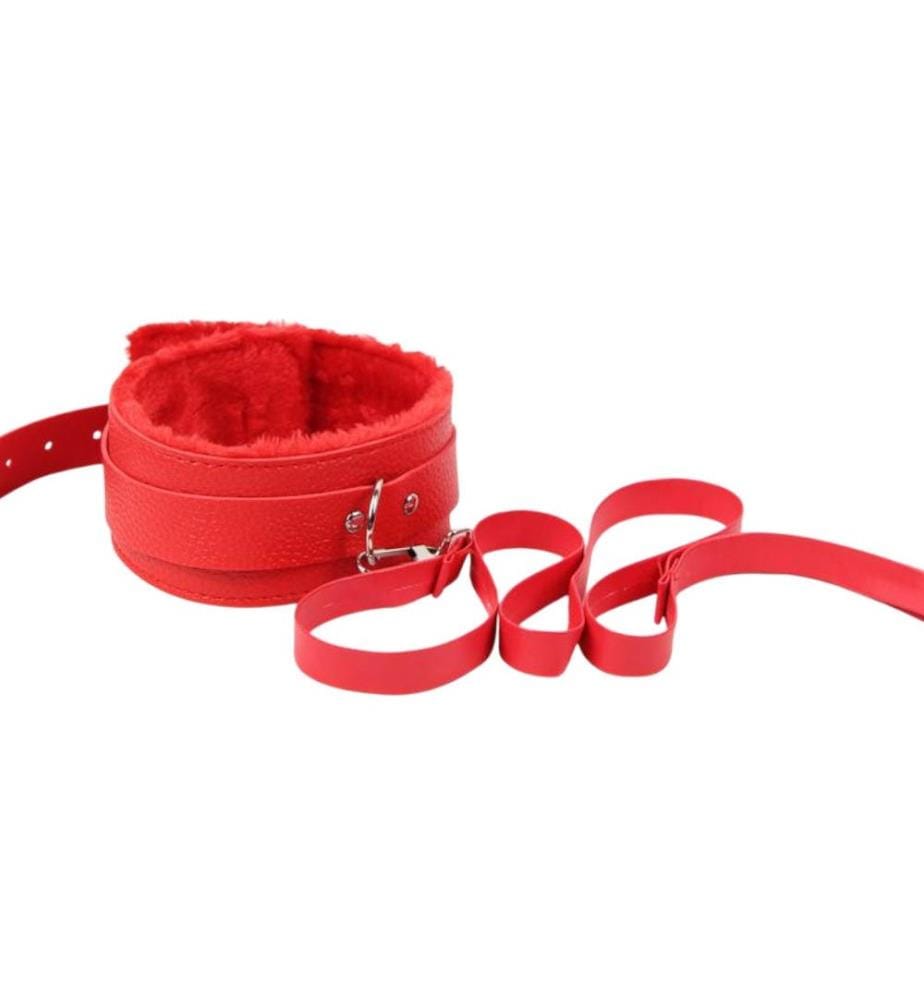 Bondage-Spielzeug Leder - Rot