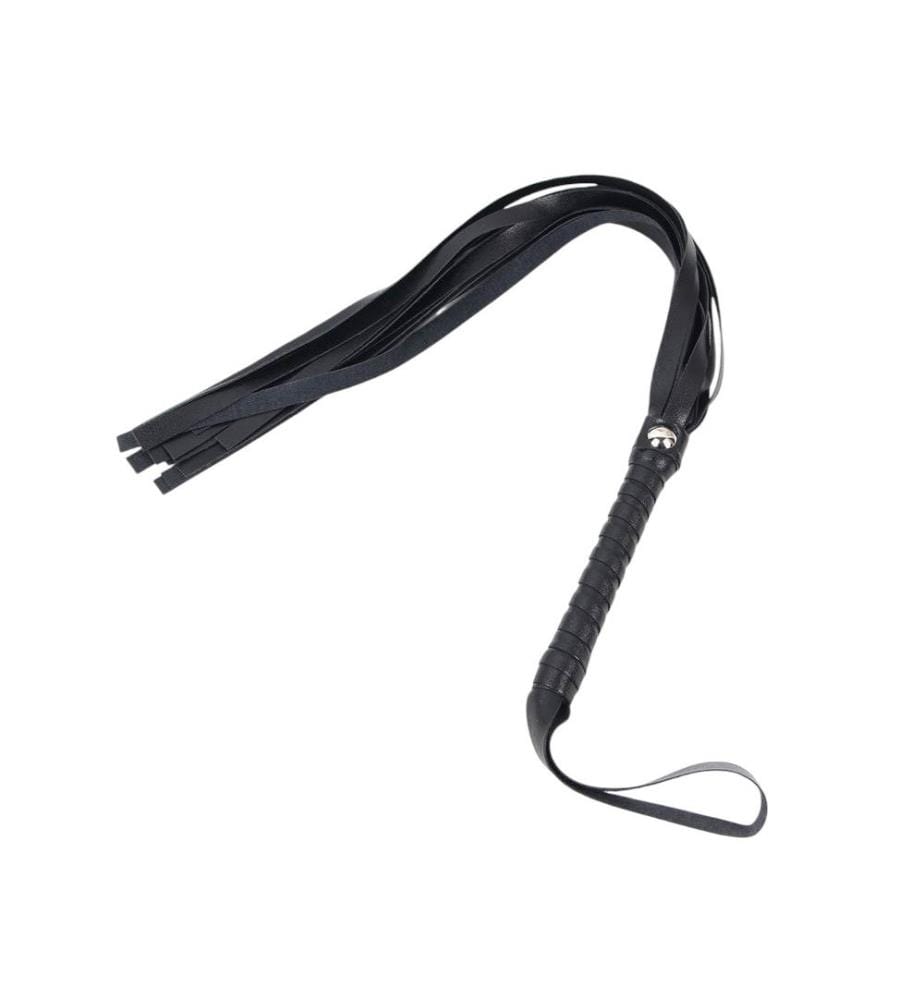 Peitsche Leder - Schwarz