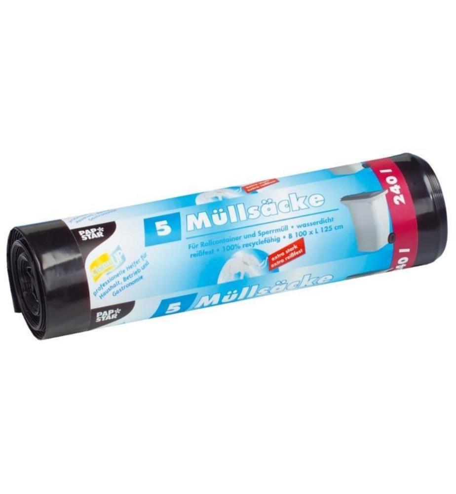 WEITA - Kehrichtsack Papstar 240 l, 5 Stück
