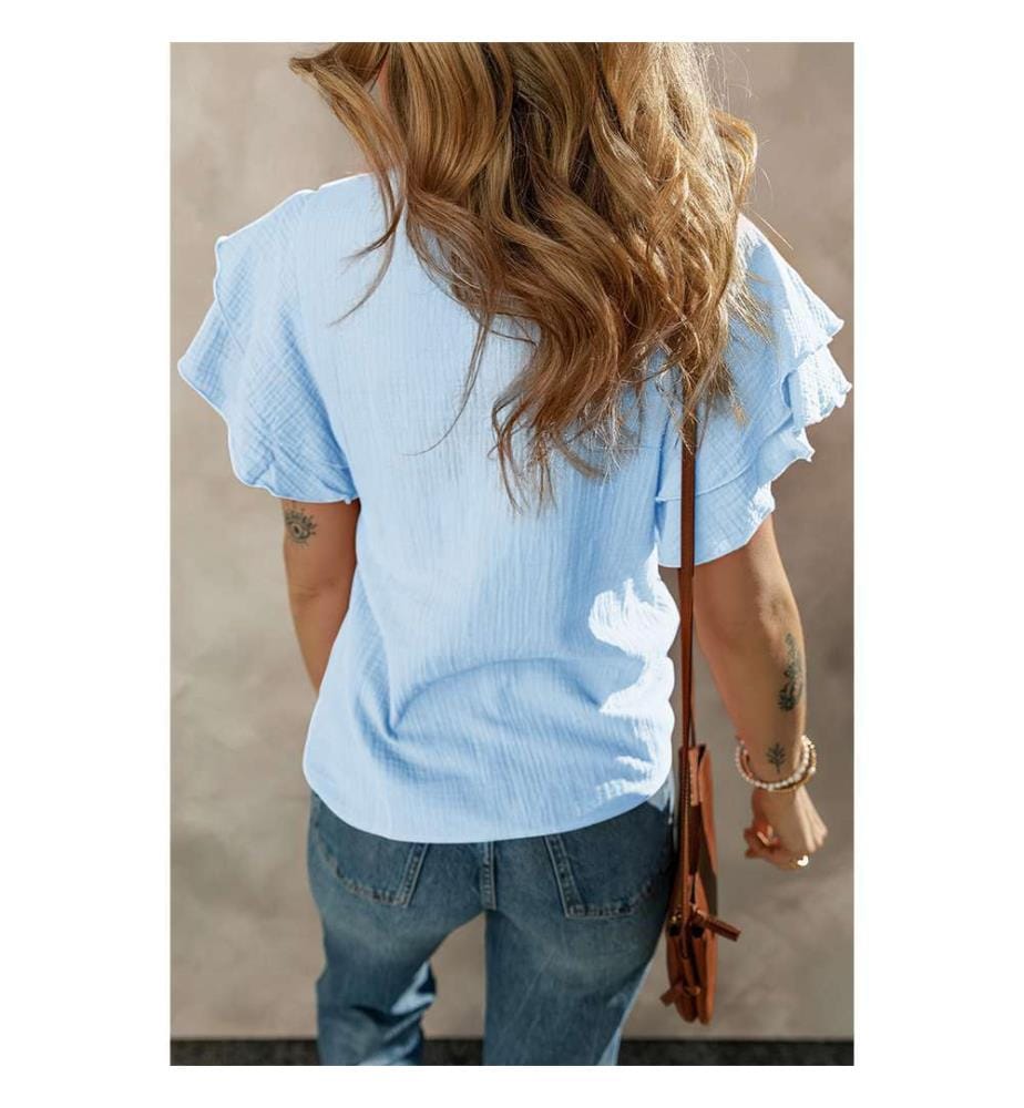 Bluse - Hellblau