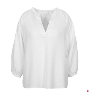 Leinenbluse - Weiss