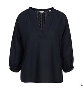 Linen Blouse - Evening Blue