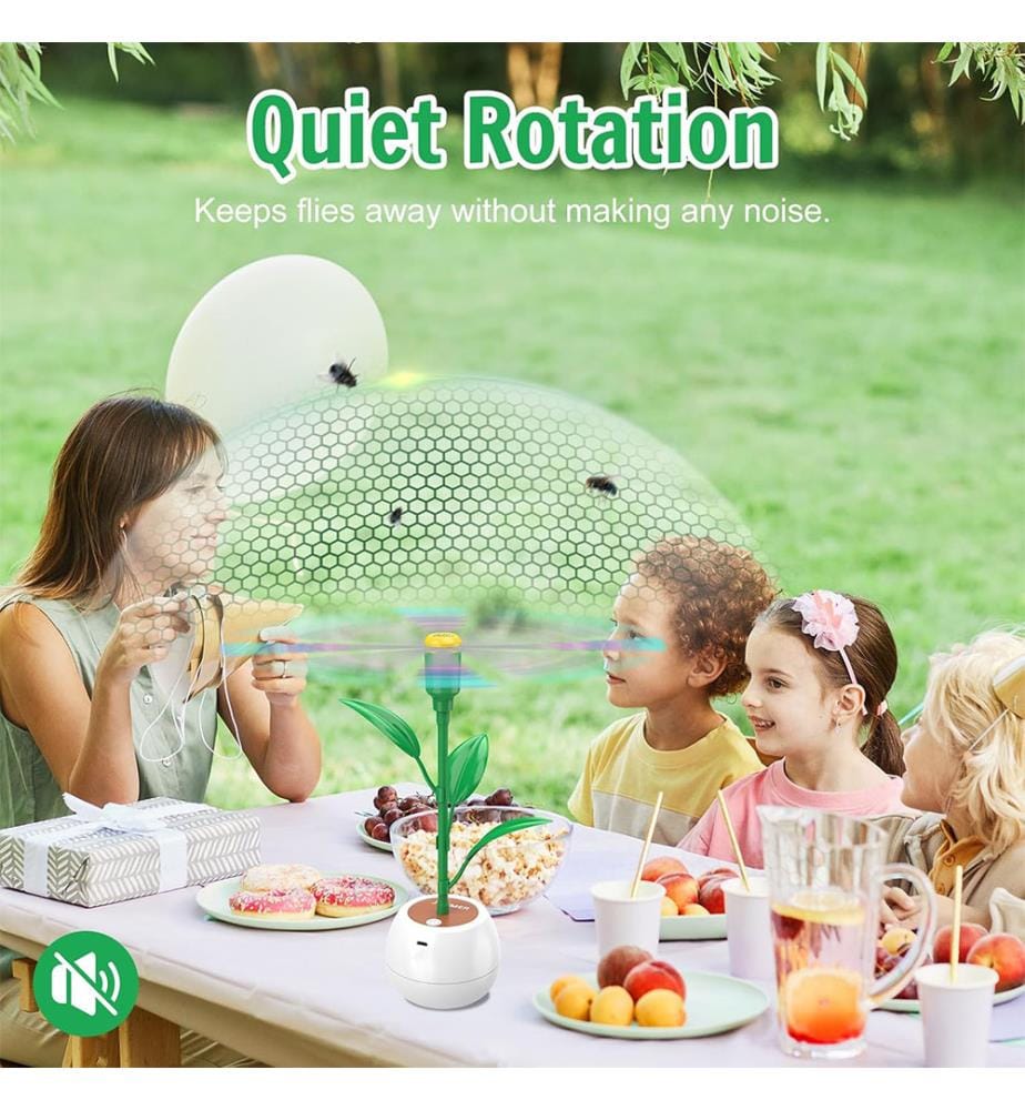 Tischventilator für Moskitonetze, hängende und faltbare Moskitonetze für den Innenbereich, effektive Abwehr von Moskitonetzen und Insekten, Moskitonetz-Hof für den Aussenbereich (2 Stück) - Weiss