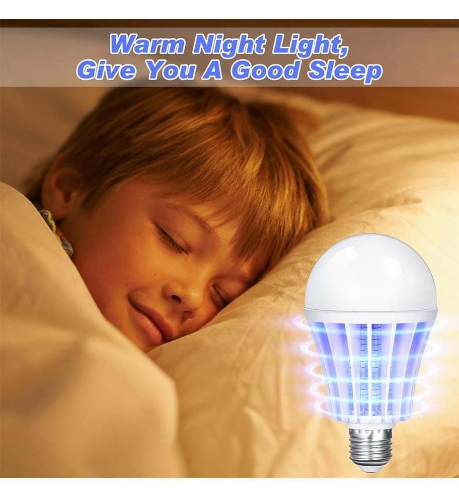  2 in 1 Elektronische Mückenkiller Lampe LED Licht - Weiss
