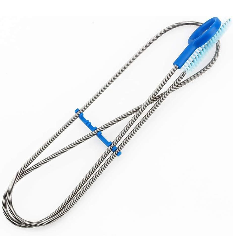 Tragbarer Trinkbeutel Wasserreinigungsset, Bürstentrockenständer zum einfachen Reinigen und Trocknen - Blau