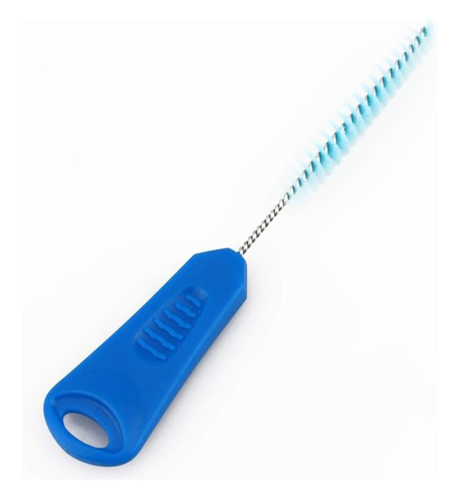 Tragbarer Trinkbeutel Wasserreinigungsset, Bürstentrockenständer zum einfachen Reinigen und Trocknen - Blau