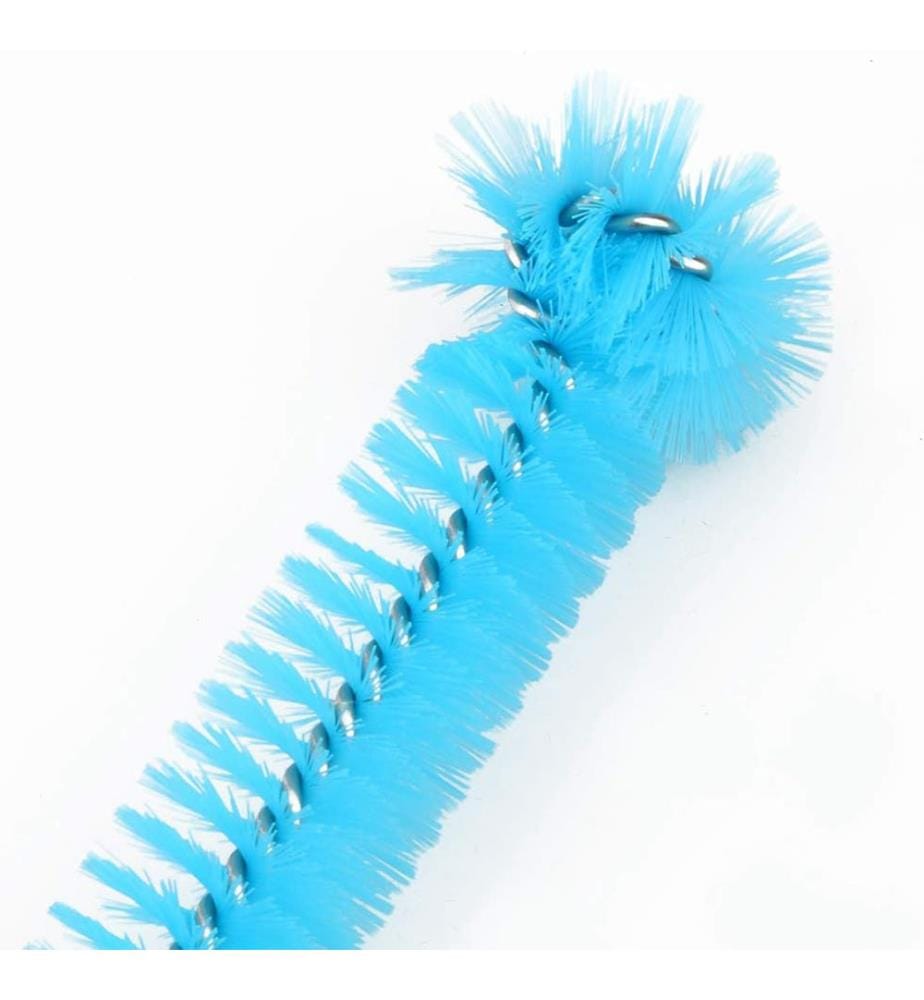 Tragbarer Trinkbeutel Wasserreinigungsset, Bürstentrockenständer zum einfachen Reinigen und Trocknen - Blau