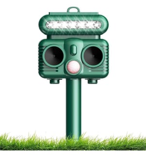 Solar Ultrasonic Repellent for Animals - Green