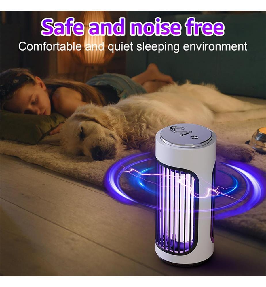 Anti-Mücken-Lampe, elektrische Anti-Mücke aussen innen Insektenvernichter elektrische Mückenfalle, Mückenschutz Anti-Fliege tötet elektrische Fliege Garten gegen Insekten - Weiss