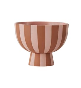 OYOY Coupe déco Toppu Mini Ø 12.6 cm, rose/caramel