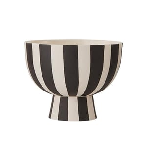 OYOY Coupe déco Toppu Mini Ø 12.6 cm, noir/blanc