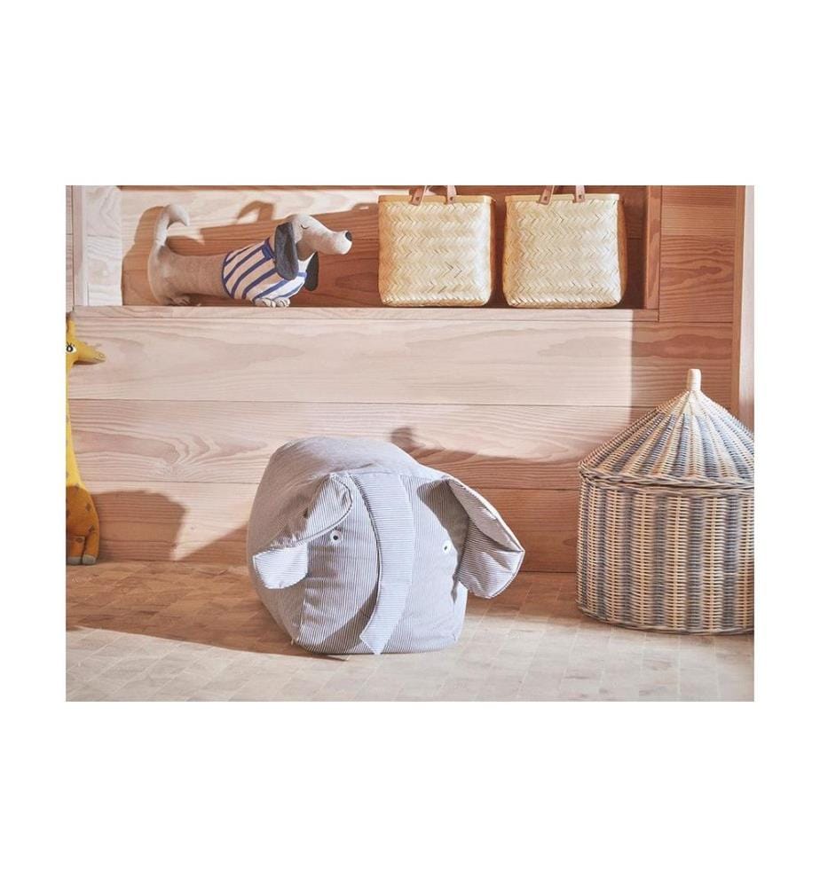 OYOY Panier à jouets Circus Lot de 2, Bleu